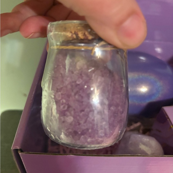 Purple Glitter Tumbler Inspirational Quote gift set - Picture 5 of 5